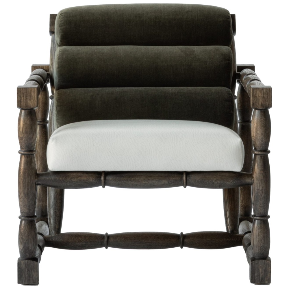 Hampton ARMCHAIR FRONT Smoked grey oak finish