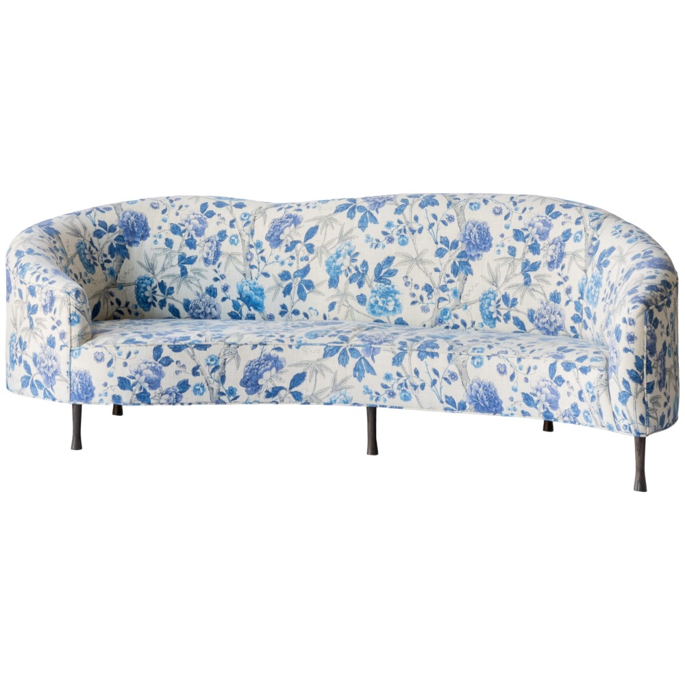 Luxury BARDOT BLUE FLORAL SOFA
