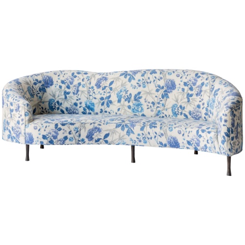 Luxury BARDOT BLUE FLORAL SOFA