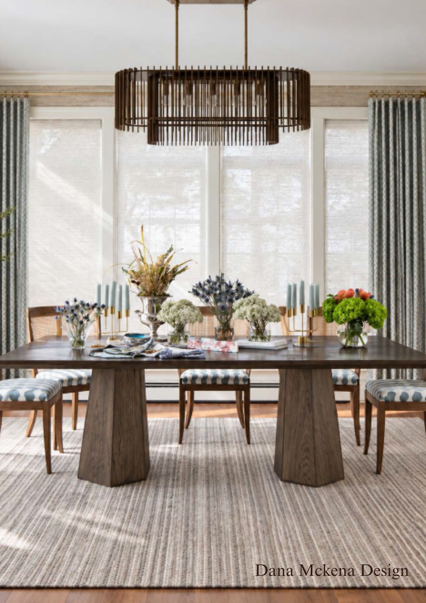 Contessa Dining Table, Double Pedestal (wood) - Image 3
