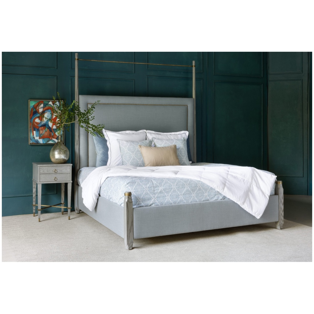 Helena Bed- custom King size in Dove wing Grey