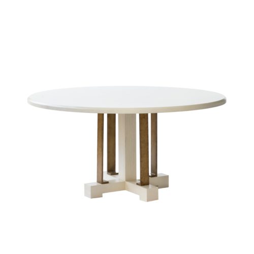 modern Dining table with Metal Detailing, KONRAD