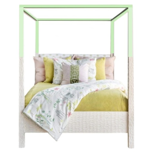 Genevieve Queen Canopy Bed (Sample)